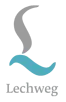Logo des Lechwegs mit stilisierten Linien