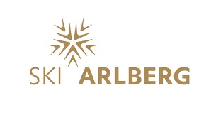 Ski Arlberg Logo mit einem stilisierten Schneeflocken-Design